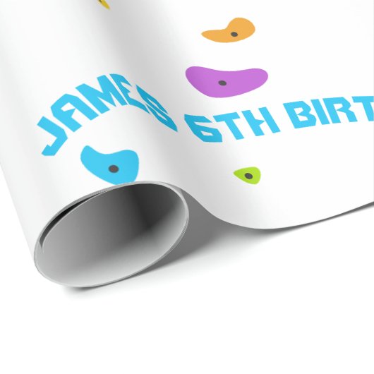 Kletterwand Geschenkpapier (Rolleneckpunkt)