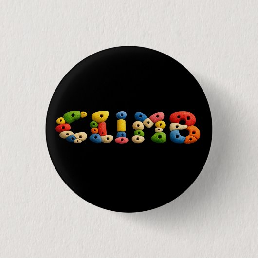 Kletterwand Griffe Spaß Button (Vorderseite)