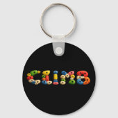 Kletterwand Griffe Spaß  Schlüsselanhänger (Rückseite)