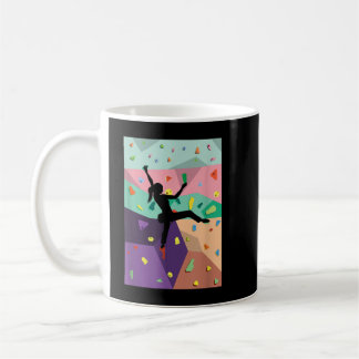 Kletterwand im Innern Klettersteige Sport treiben Kaffeetasse