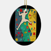 Kletterwand im Innern Klettersteige Sport treiben Keramik Ornament (Rechts)
