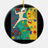 Kletterwand im Innern Klettersteige Sport treiben Keramik Ornament (Hinten)