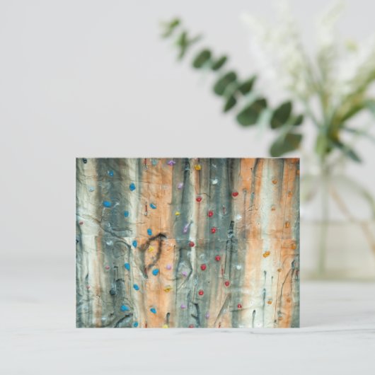 Kletterwand im Innern Postkarte (Stehend Vorderseite)