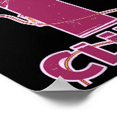 Kletterwandseil und Quickdraws Poster (Ecke)