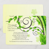 Kletterweine Einladung Hochzeit (Vorne/Hinten)