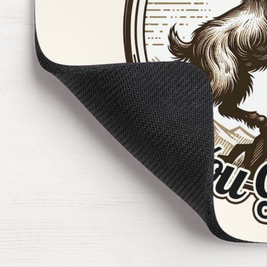 Kletterziege geben nie auf mousepad (Ecke)