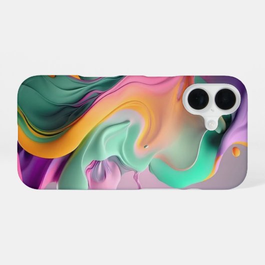 Klettfarbene Farbe drehen _ iPhone case iPhone 16 Hülle (Rückseite (Horizontal))