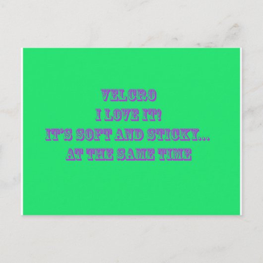 Klettverschluss Postkarte (Vorderseite)