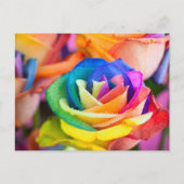 kleuren bloem postkarte (Vorderseite)