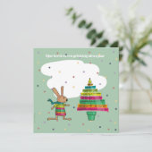 kleurige kerstboom karte (Stehend Vorderseite)