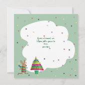 kleurige kerstboom karte (Rückseite)