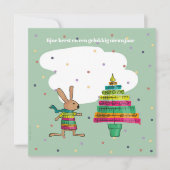 kleurige kerstboom karte (Vorderseite)