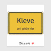 Kleve Aufkleber Sticker Autoaufkleber (Blatt)