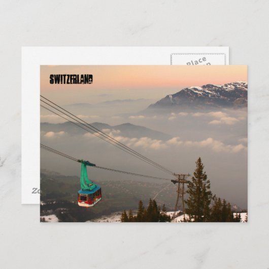 Klewenalp Schweiz Skigebiet Schweiz Alp Sonnenunte Postkarte (Vorne/Hinten)