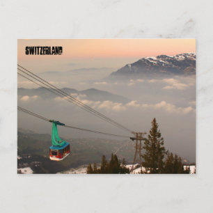 Klewenalp Schweiz Skigebiet Schweiz Alp Sonnenunte Postkarte