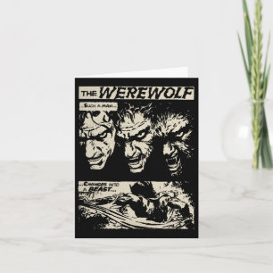 Klick Horrorfilm Monster Horror Comic Werwolf Ma Karte