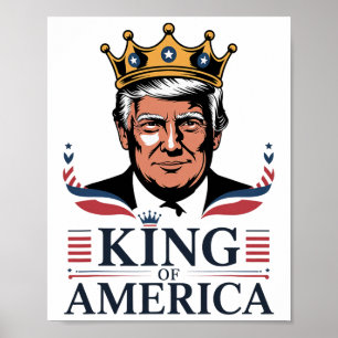 Klick-König von Amerika Präsident Trump - Lustiger Poster