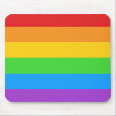 Klicke mit Stolz: Regenbogenflagge Mousepad (Vorne)