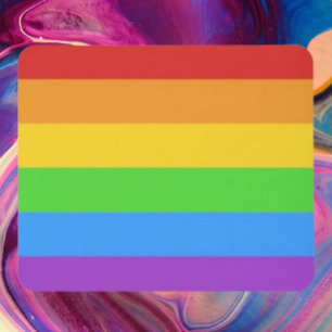 Klicke mit Stolz: Regenbogenflagge Mousepad