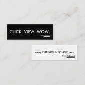 KLICKEN-ANSICHT WOW MINI VISITENKARTE (Vorne/Hinten)