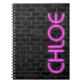 KLICKEN IN PINK Neon Lights Notizblock (Vorderseite)