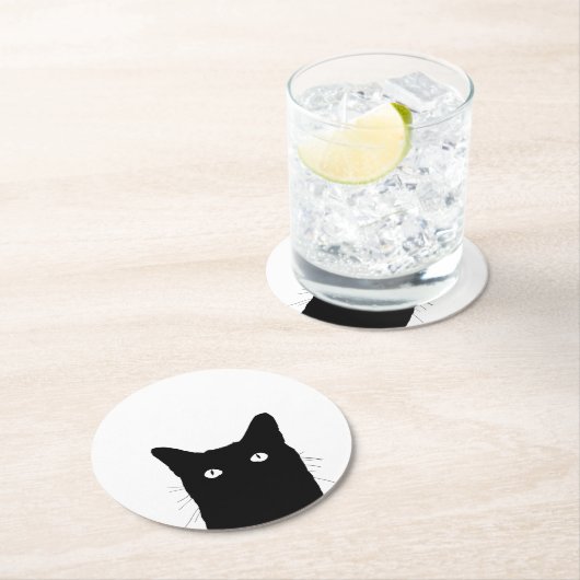 Klicken Sie auf "Cat", um die Option "Farbdekation Runder Pappuntersetzer (Vor Ort)