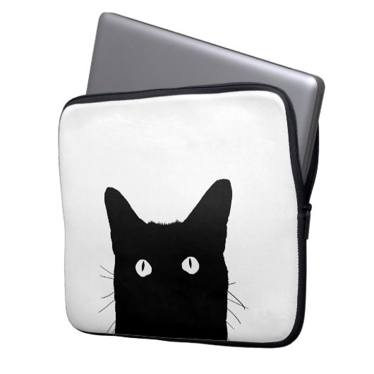 Klicken Sie auf "Cat", um eine benutzerdefinierte Laptopschutzhülle (Vorderseite Links)