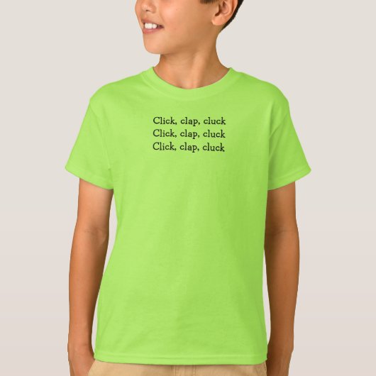Klicken Sie auf, Clap Kids Tongue Twister T's T - T-Shirt (Vorderseite)