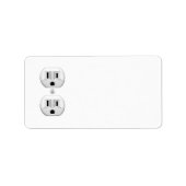 Klicken Sie auf das elektrische Plug-In, um die Fa Adressaufkleber (Vorne)