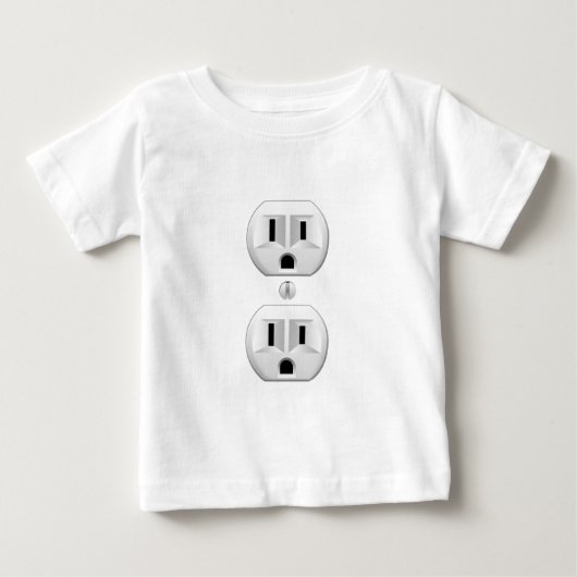 Klicken Sie auf das elektrische Plug-In, um die Fa Baby T-shirt (Vorderseite)