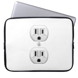 Klicken Sie auf das elektrische Plug-In, um die Fa Laptopschutzhülle