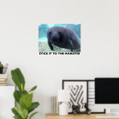 KLICKEN SIE AUF DAS MANATEE-Plakat Poster (Heimbüro)