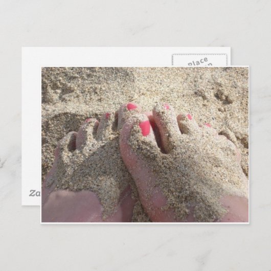 KLICKEN SIE AUF DEN SAND VON MEINEM FEED. POSTKARTE (Vorne/Hinten)