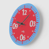 KLICKEN SIE AUF DIE ZIRKULÄRE FARBE DER TILDE-LINE GROßE WANDUHR (Winkel)