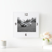 ***KLICKEN SIE AUF "GO GOLFING"** QUADRATISCHE WANDUHR (Zuhause)
