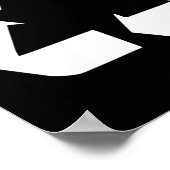 Klicken Sie auf Green-White-Recycle-Design-Standar Poster (Ecke)