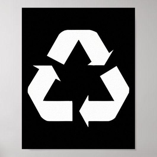 Klicken Sie auf Green-White-Recycle-Design-Standar Poster (Vorne)