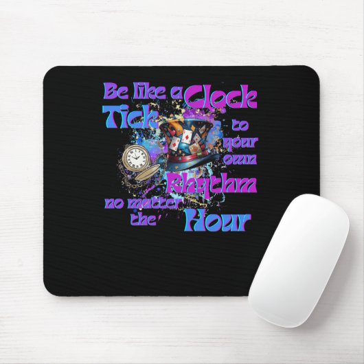 Klicken Sie auf Ihr eigenes Rhythmus-Uhrendesign Mousepad (Mit Mouse)