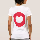 Klicken Sie auf Ihr Herz: Grafikdesign mit einer T T-Shirt (Rückseite)