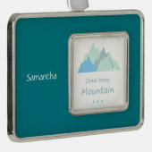 Klicken Sie auf jeden Berg Inspiration maßgeschnei Rahmen-Ornament Silber (Rechts)