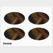 KLICKEN SIE AUF MEIN FEED OVALER AUFKLEBER (Blatt)