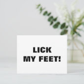 KLICKEN SIE AUF MEIN FEED POSTKARTE (Stehend Vorderseite)