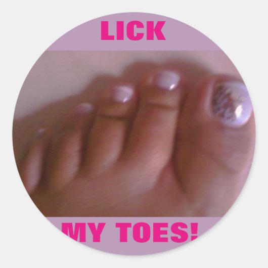 KLICKEN SIE AUF MEINE TOS! RUNDER AUFKLEBER (Vorderseite)