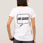 KLICKEN SIE AUF RUST! ESSEN SIE GLAS! Frauen Basic T-Shirt (Rückseite)