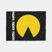 Klicken Sie auf Video Game Nom Nom Nom Fleecedecke (Vorderseite (Horizontal))
