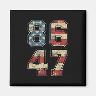 Klicken Sie auf Vintage 80er-Flagge 86 47 Anti Tru Magnet