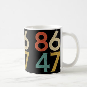 Klicken Sie auf Vintagen 80er Style 86 47 Anti Tru Kaffeetasse