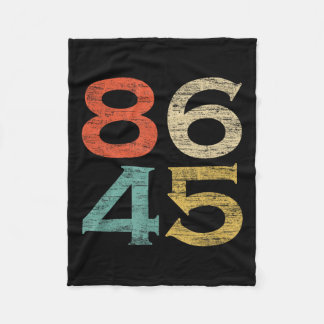 Klicken Sie auf Vintagen Stil 86 45 Anti Trump Fleecedecke