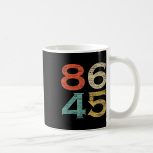 Klicken Sie auf Vintagen Stil 86 45 Anti Trump Kaffeetasse