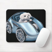 Klicken Sie auf & Vroom: Puppy Driver 2. Ausgabe Mousepad (Mit Mouse)